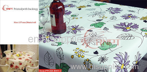 RNPT Printed Table Cloth with woven backing