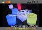 Waterproof LED Cube Chair Round LED Bar Stool With Remote Control