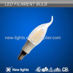 C35 4W LED COB candle bulb E14, 360 degree RoHS CE