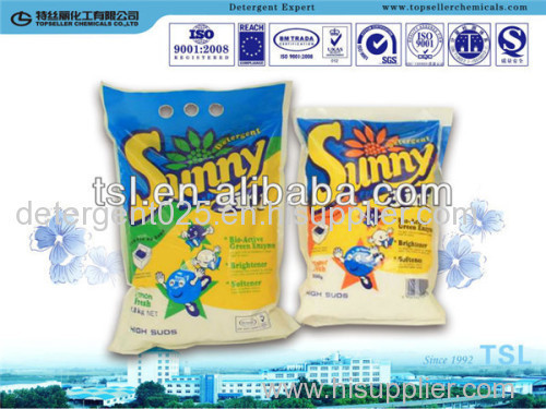 cloth washing detergent powder, lemon scents