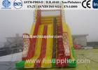 Commercial Red Kids Inflatable Slides Toys Water resistance 0.55mm PVC