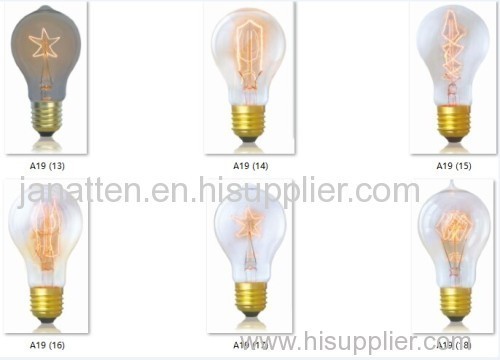 china bulbs light Edison lighting fixture bulbs A19 A60 fliament lamp product base E27 base bulb