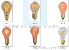 china bulbs light Edison lighting fixture bulbs A19 A60 fliament lamp product base E27 base bulb