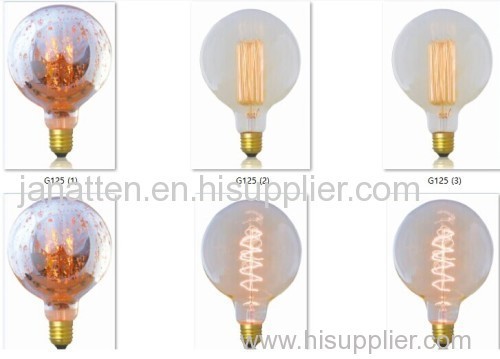 incandescent bulb light globe energy saving light bulb G125 e27 bulb lamps