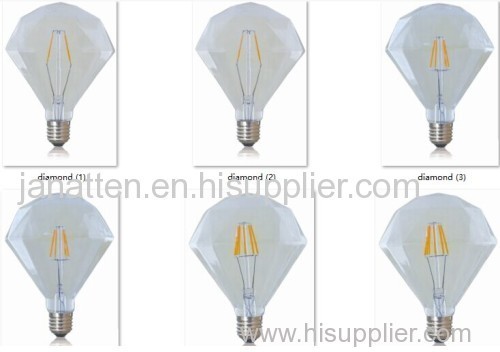 New Design 110V-130V Diamond shapes lightings Incandescent bulb light bulb energy saving lamps