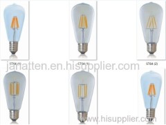 Edison antique LED bulb ST64 LED lights Edison E27 110V-130V lamp led bulb 3W/5W/6W Led warm white 2200K-6500K