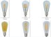 Edison antique LED bulb ST64 LED lights Edison E27 110V-130V lamp led bulb 3W/5W/6W Led warm white 2200K-6500K