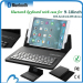 Slim Rechargeable Tablet Bluetooth Keyboard Case for 9.7-10 inches IOS ANDROID WINDOWS