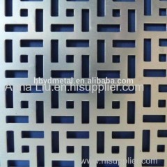 stainless steel round hole perforated panel