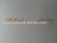 Sponge gold stamping three-layer thread glue binding hardcover or hardback book printing