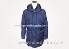 Warm Mens Padded Winter Jackets , Double Zipper Long Wind Coat