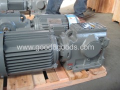 SA87 hollow shaft worm gearbox with 7.5kw motor
