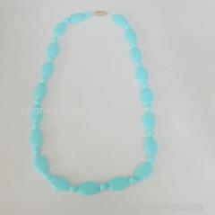 Fashion silicone custom neckalce with mixed bead