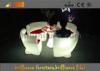 commercial Plastic LED Bar Chair Illuminated Hotel furniture CE / RoHS / UL