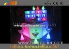 PE Outdoor LED Bar Furniture Sets Glow Chair And Tables For Conference