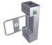 40 Person / Min RS485 Vertical Automatic Swing Gate Barrier with Memory Function for Park