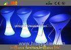 polyethylene Glowing Fashionable LED Bar Stool for party L43*W43*H80cm