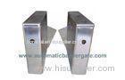 IC ID Card Dual Way Stainless Steel Retractable Flap Barrier for Bus Station RS485