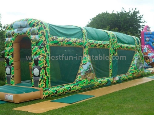 Attractive Children Amusing Inflatable Playground Obstacle Course