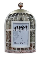Plastic injection birdcage photo frame No.70010