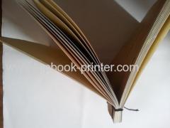 Custom embossed paper cover villa advertising thread-bound book printer