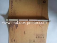 Custom embossed paper cover villa advertising thread-bound book printer