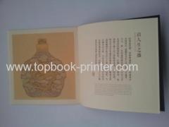 High-quality section sewn binding golden dragon foil stamping hardbound or casebound book with slipcase printer