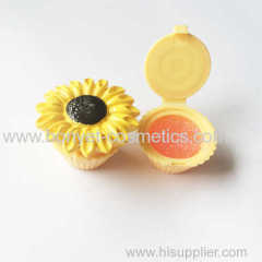 different flower cup cake lip gloss