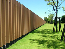 Wood plastic enclosure project case of WPC composite decking