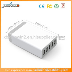 Unique Design 5 Port Wall/Desktop USB Charger Power Adapter