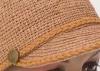 58cm Childrens Sun Hats With Raffia Crochet Braid Brim For Daily Leisure