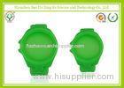 Durable 22mm Green Silicone Rubber Smart Watch Bands For Girls OEM