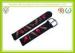 Unique Black Silicone Watch Band 16mm For Children / Flexible Watch Strap