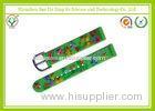 Kids Green 22mm Silicone Watch Band With Butterfly , Flower , Rainbow