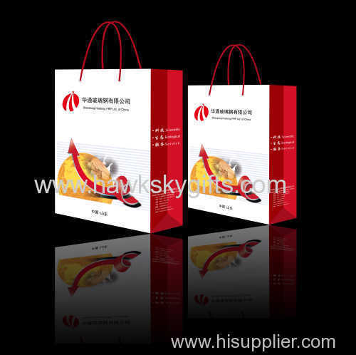 Eco-friendly luxury shopping bags paper gift bag with customized logo printing paper hand bag