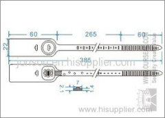 Security seals pull tight plastic seals