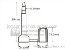 High Security bolt seals