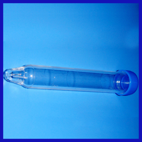 Test tube with spiral mouth