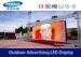 Hanging Full Color Outdoor Advertising LED Display P10 10000 Pixels / m