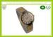 Silver Strap Men Digital Wrist Watches With Printed Logo / Unique Mens Watches