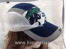 Logo Printed Microfiber Mesh Running Hats Embroidery Five Panel For Ladies