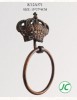 CROWN ANTIQUE METAL WALL HOOK WITH ROUND CIRCLE