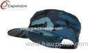 Sky 5 Panel Camper Cap with Cotton and Polyester / Camouflage Twill Cap