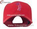 Red Female Golfer Outline Embroidered Cap / Golf Baseball Hats