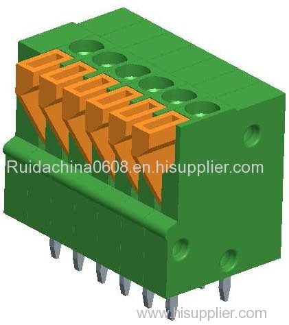 Terminal block screwless type EB 2.54