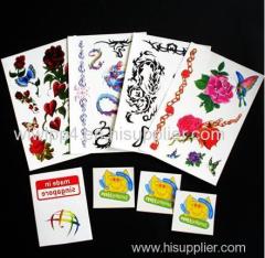 Color Printing Body Tattoo Sticker