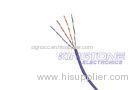 Outdoor PVC LSZH Jacket CAT5E Network Cable 4x2x0.5mm HDPE Network Cabling in Purple