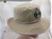 Khaki Washed Cotton Bucket Hat Embroidered Army Logo Fishing Cap