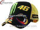 Cotton Twill Fabric Racing Baseball Caps With Metal Buckle Closure For Youth
