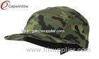 Camo Cotton Brushed Canvas Camo 5 Panel Camper Cap / Hand Wash Only